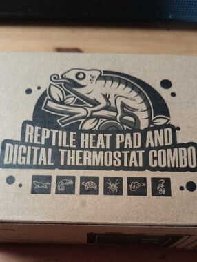 Reptile Heat Pad and Digital Thermostat Combo - Brown